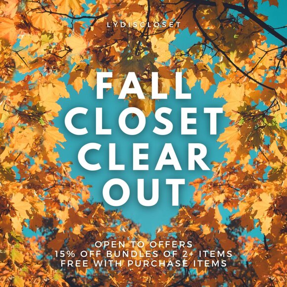 FALL CLOSET CLEAR OUT - Picture 1 of 1